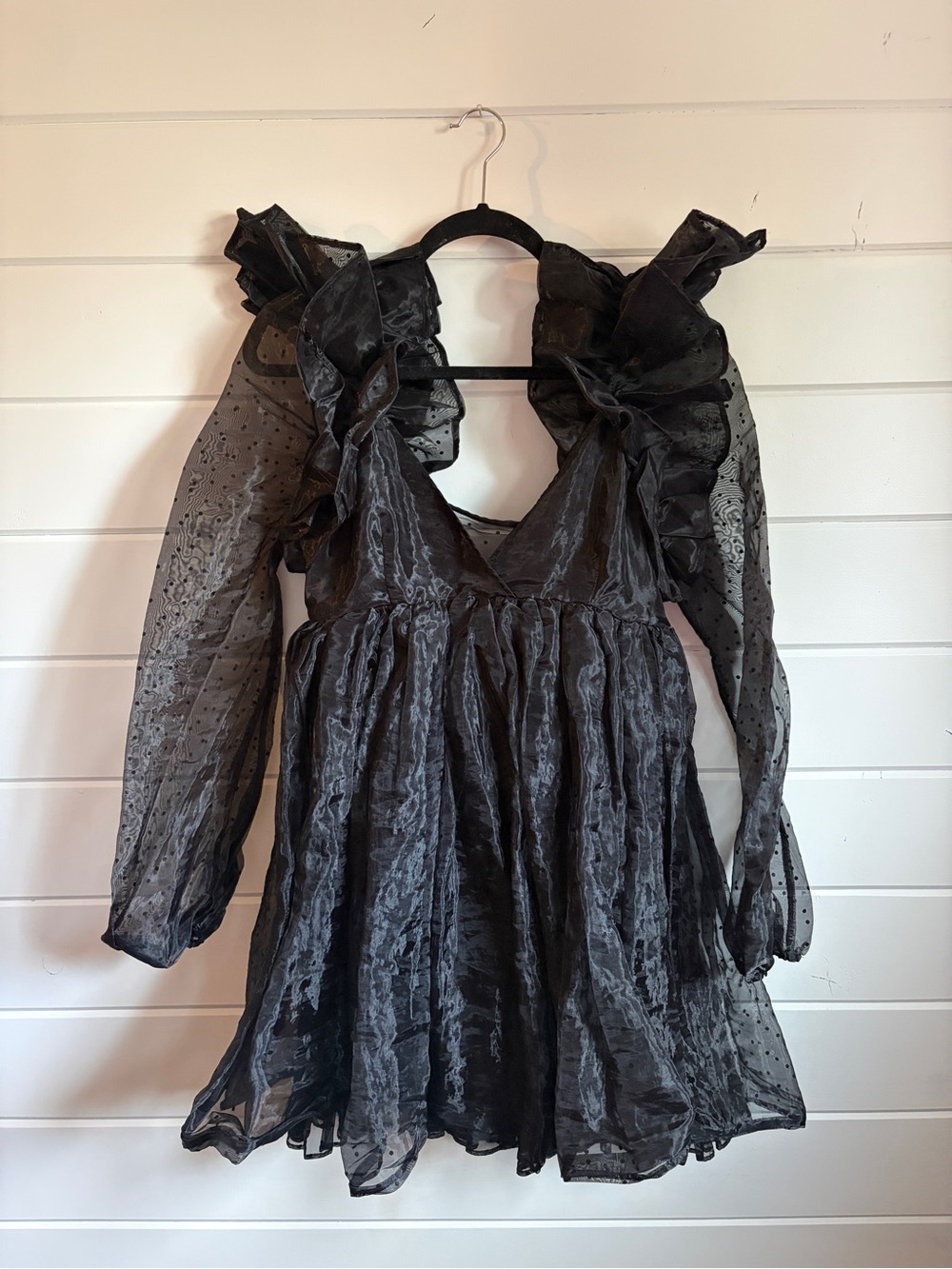 Selkie Black Sugarfrill Dress